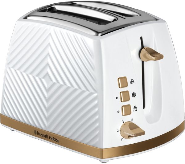 Russell Hobbs Groove 26391 2 Slice Toaster White