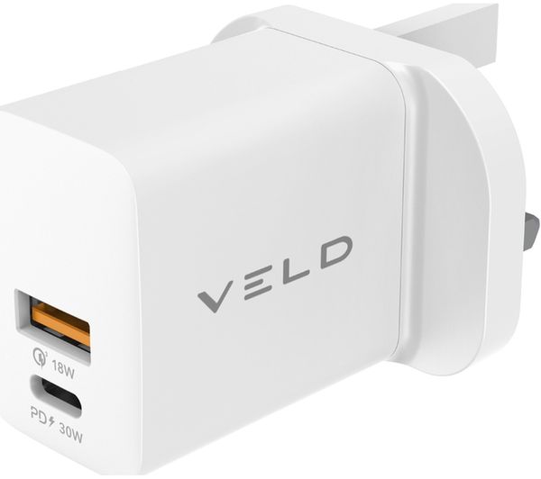 Veld Super Fast Vh30dw 2 Port Usb Wall Charger
