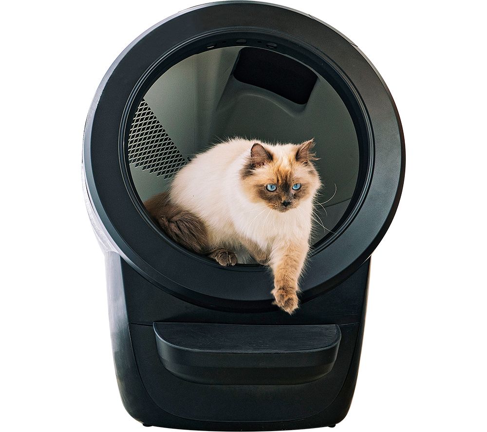 4 Smart Self-Cleaning Cat Litter Tray - Black