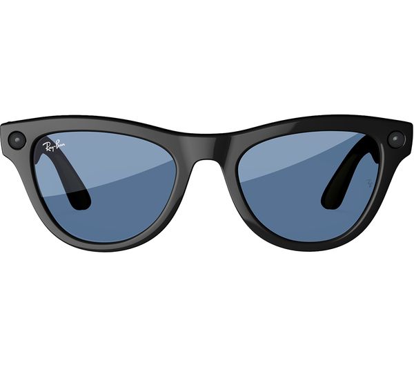 Meta Skyler (Standard) Smart Glasses - Shiny Black, Transition Blue