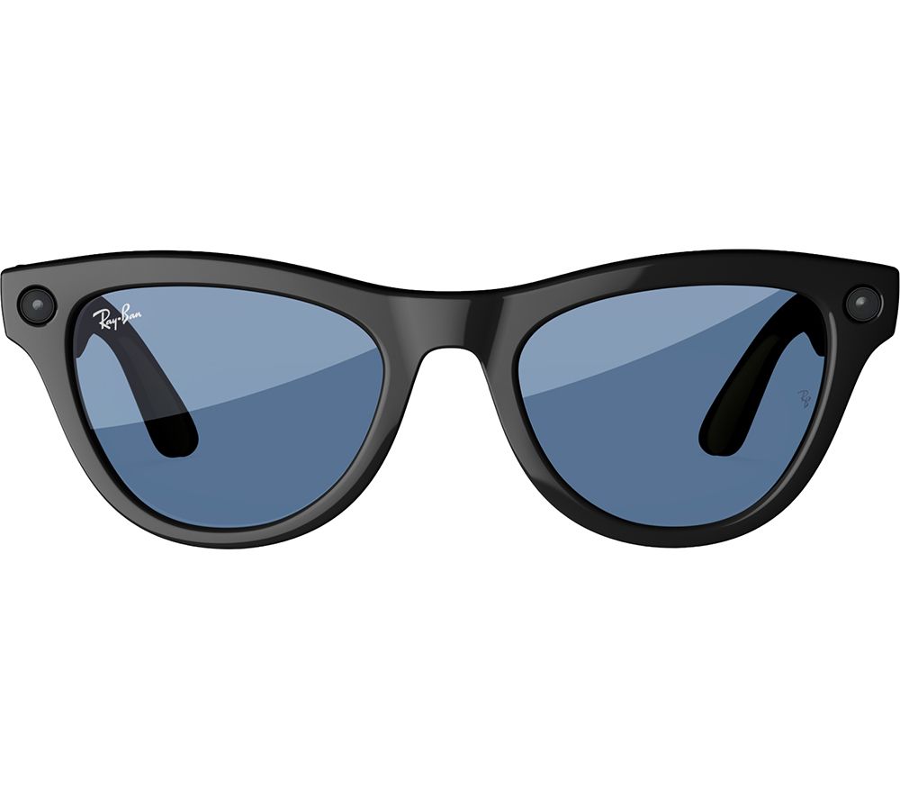 Meta Skyler Glasses - Shiny Black, Transitions Cerulean Blue