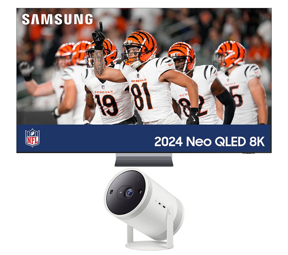 QE75QN800DTXXU 75" Smart 8K HDR Neo QLED TV & The Freestyle (2nd Gen) Smart Full HD TV Projector Bundle