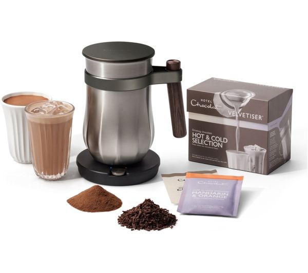 HOTEL CHOCOLAT All-New Velvetiser Drinking Chocolate Machine - Pewter