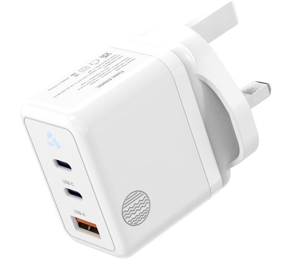 An image of OUR PURE PLANET OPP014 2-Port 35 W GaN Wall Charger - White