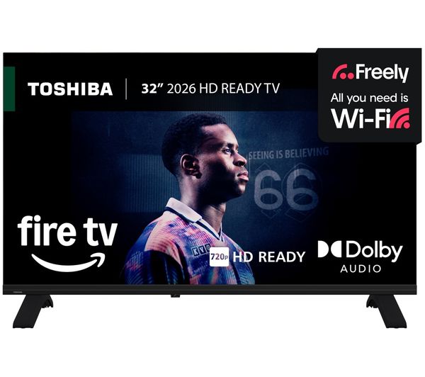 An image of TOSHIBA 32WF2653DB 32" Smart HD Ready HDR LED Fire TV 2026 with Freely