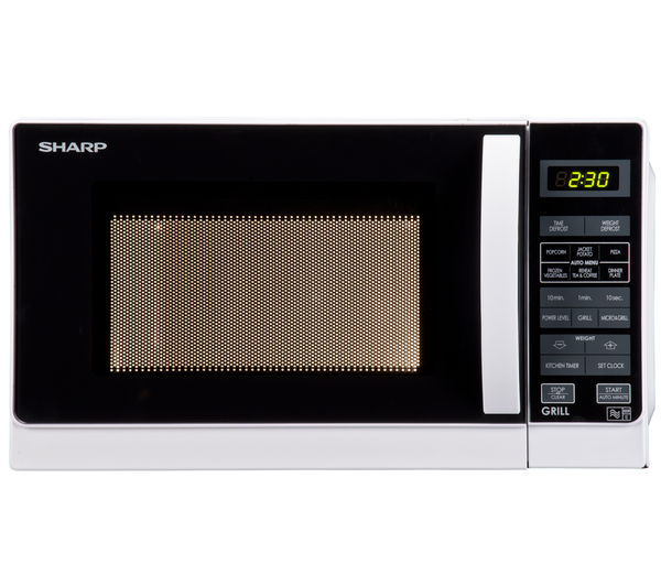 999252 - SHARP R662WM Microwave with Grill - White - Currys PC World