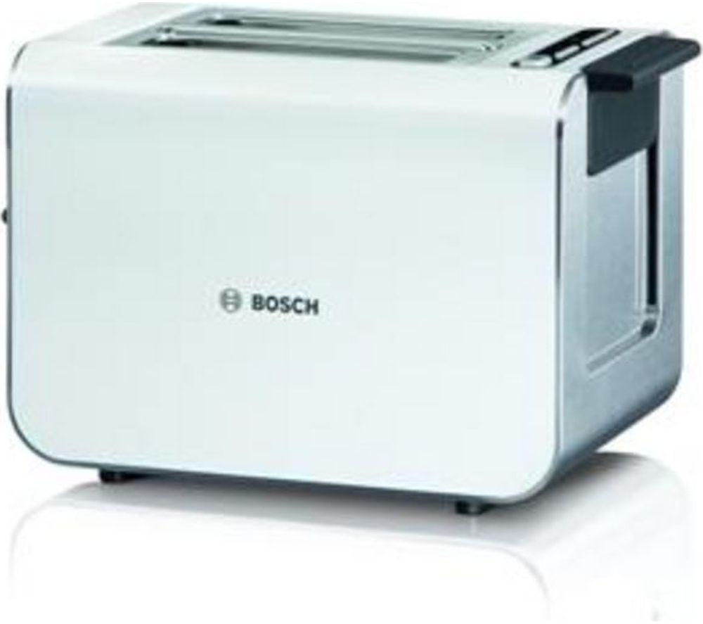 BOSCH Styline TAT8611GB Advantage 2-Slice Toaster - White, White