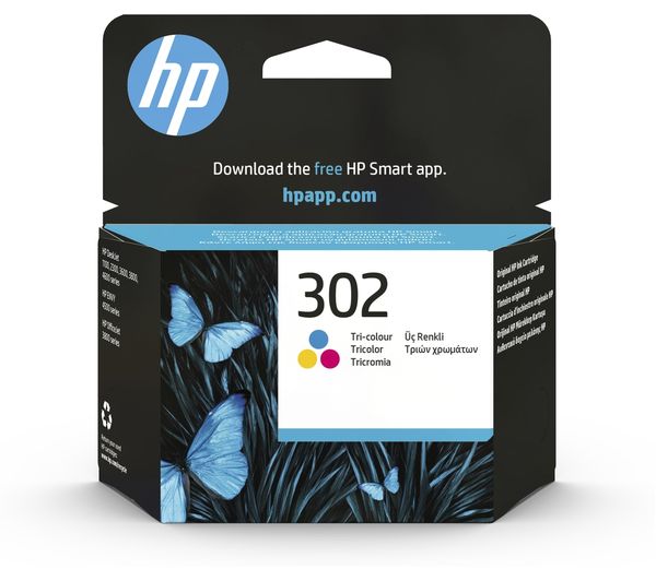 Image of HP 302 Original Tri-colour Ink Cartridge