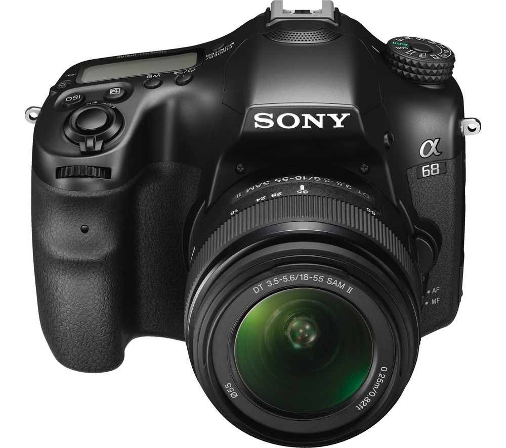 SONY ILCA68K DLSR Camera with f/3.5-5.6 18 – 55 mm Zoom Lens – Black, Black