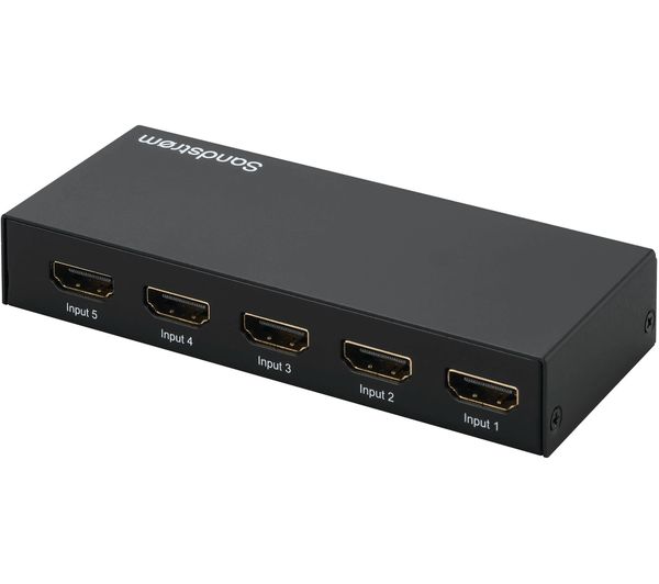 Image of SANDSTROM SHDSW18 5-Port HDMI Switch Box