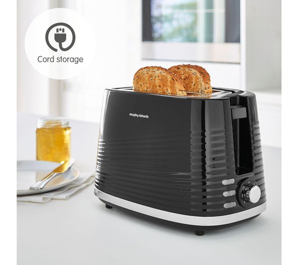 Buy MORPHY RICHARDS Dune 220026 2Slice Toaster Black Free Delivery