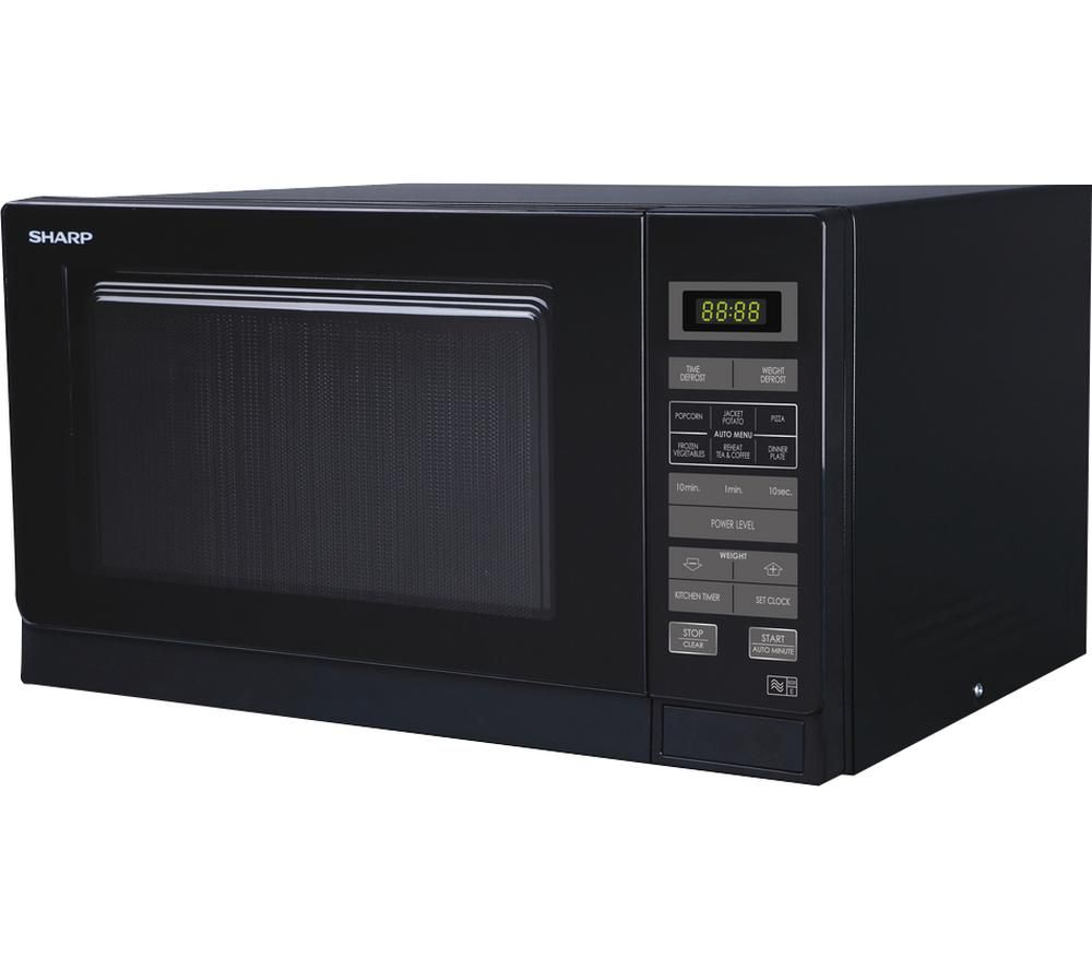 SHARP R372KM Solo Microwave - Black