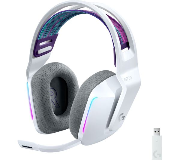 Logitech G733 Lightspeed Wireless Gaming Headset White