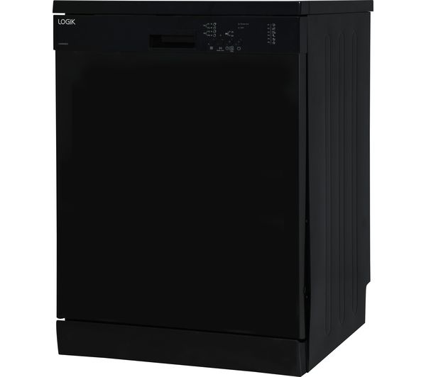 Black full deals size dishwasher