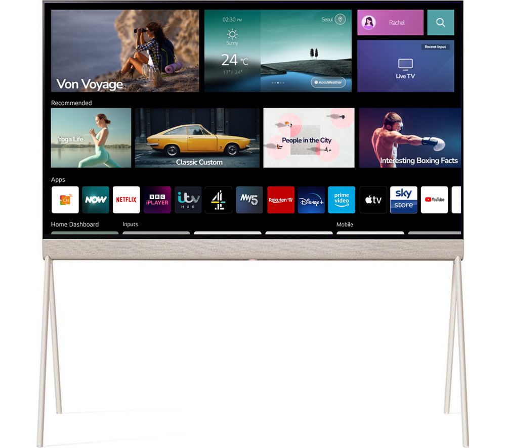Objet Collection Posé 55LX1Q6LA 55" Smart 4K Ultra HD HDR OLED TV with Google Assistant & Amazon Alexa - Beige