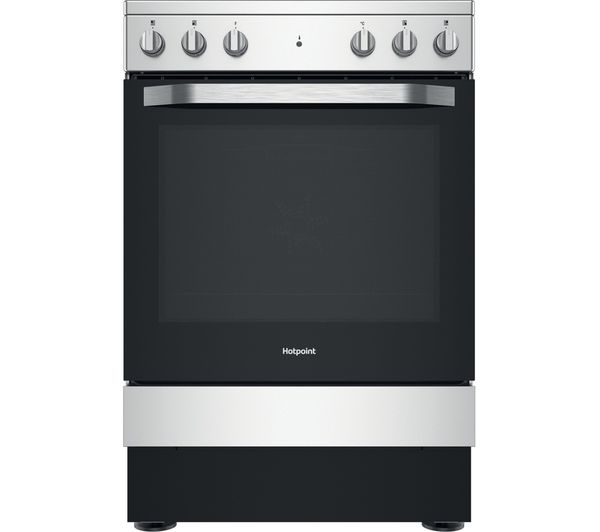 Hotpoint Hs67v5khx Uk 60 Cm Electric Ceramic Cooker Inox Silver