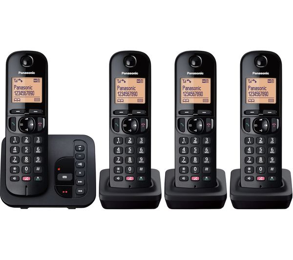 Buy BT Advanced 1Z Cordless Phone - Triple Handsets, Black & Silver