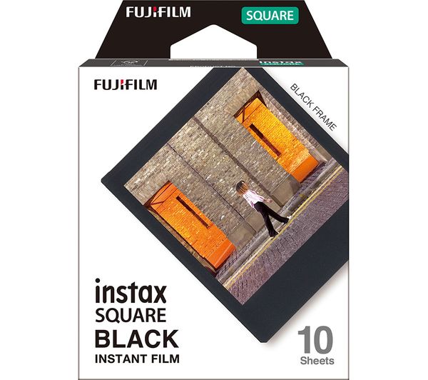 Instax Square Black Frame Film 10 Shot Pack