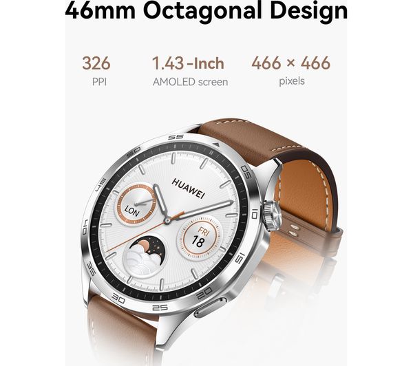 HUAWEI - HUAWEI TECHNOLOGIES WATCH GT 4 46MM ブラウン 楽天市場】Huawei WATCH GT4 46mm Brown国内正規品(ファーウェイ