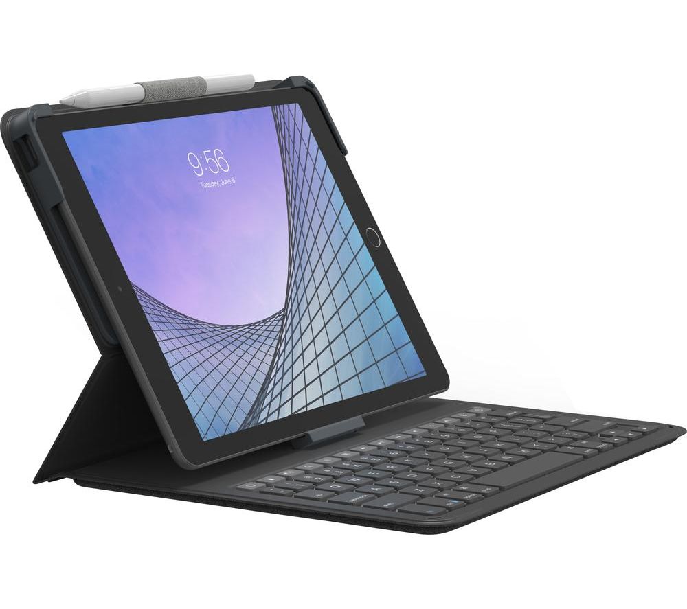 Messenger Folio 2 10.2" iPad & 10.5" iPad Pro Keyboard Folio Case - Charcoal