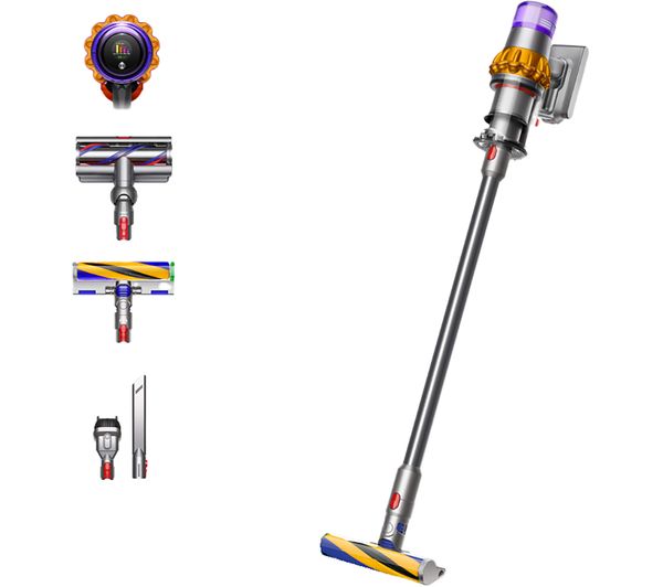 Image of DYSON V15 Detect Absolute Cordless Vacuum Cleaner - Yellow & Nickel
