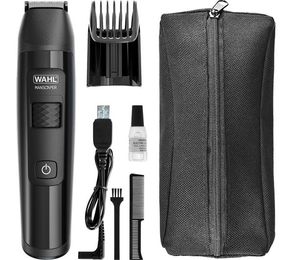 Wahl Manscaper 1065 800 Wet Dry Body Groomer Black