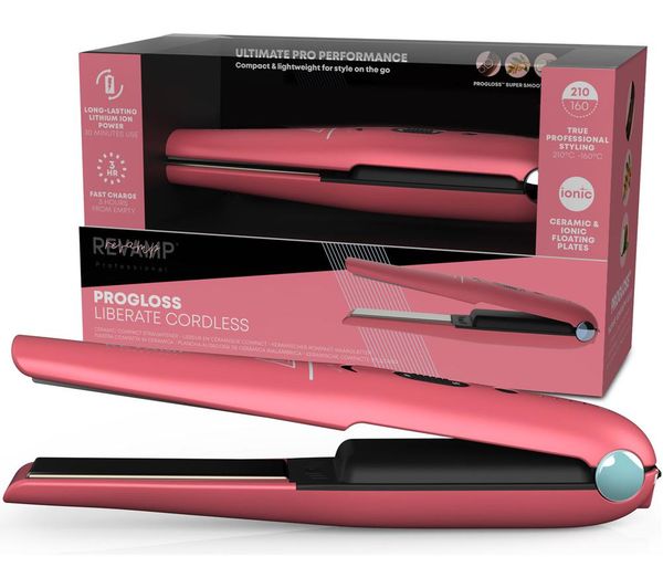 Revamp Progloss Liberate Cordless Hair Straightener Pink