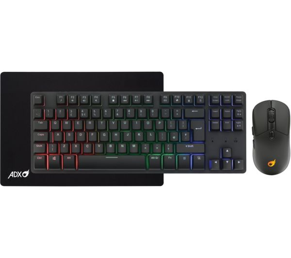 Adx Firebundle Wireless Firecombo Gaming Keyboard Mouse Set Black Adx Firebundle Wireless Firecombo Gaming Keyboard Mouse Set Black