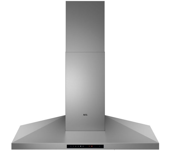 An image of AEG DKB6671HM 60 cm Chimney Cooker Hood - Stainless Steel