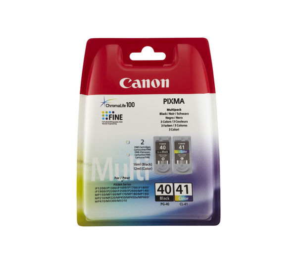 Image of CANON PG-40/CL-41 Black & Colour Ink Cartridge - Multipack