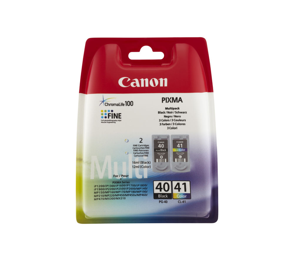 CANON PG-40/CL-41 Black & Colour Ink Cartridge - Multipack
