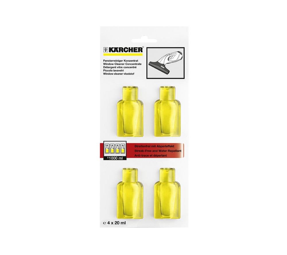 KARCHER Window Cleaning Concentrate - Pack of 4