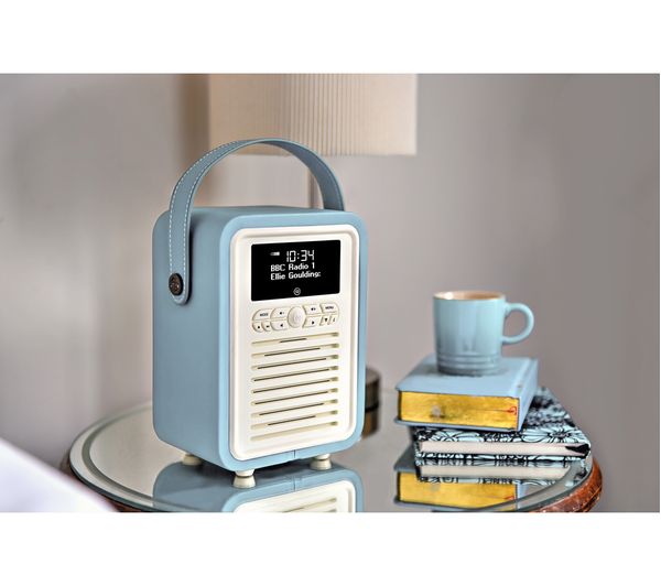 VQ Retro Mini Radio DAB Plus/DAB Avec Bluetooth,FM Et Radio Réveil