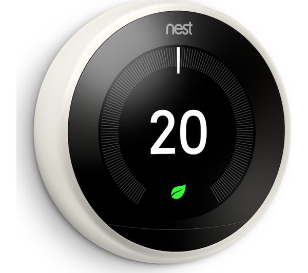 NEST Learning Thermostat - 3rd Generation, White, White