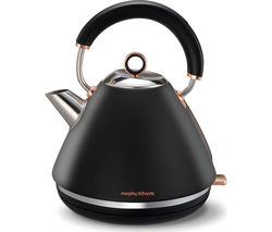 Accents 102104 Traditional Kettle - Black & Rose Gold
