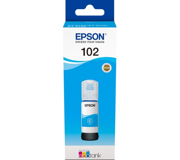 Image of EPSON Ecotank 102 Cyan Ink Bottle