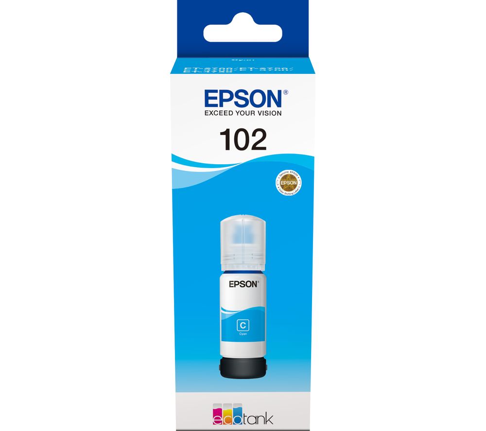 EPSON Ecotank 102 Cyan Ink Bottle