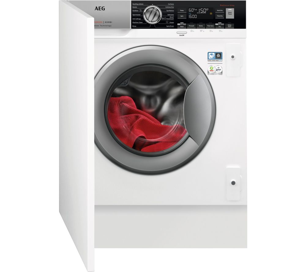 L7WC8632BI Integrated 8 kg Washer Dryer, Blue