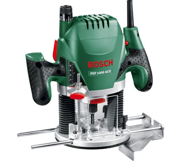 Bosch Pof 1400 Ace Plunge Router Black Green
