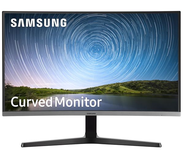 Image of SAMSUNG LC27R500FHPXXU Full HD 27" Curved LED Monitor - Blue Grey