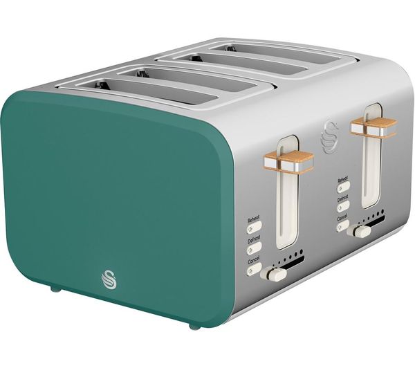 Swan Nordic St14620gren 4 Slice Toaster Green