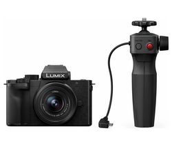 Lumix DC-G100 Mirrorless Camera with G Vario 12-32 mm f/3.5-5.6 Asph. Mega O.I.S. Lens & Tripod Grip