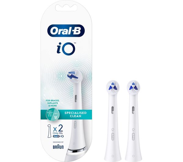 Oral B Io Specialised Clean Replacement Toothbrush Head Pack Of 2