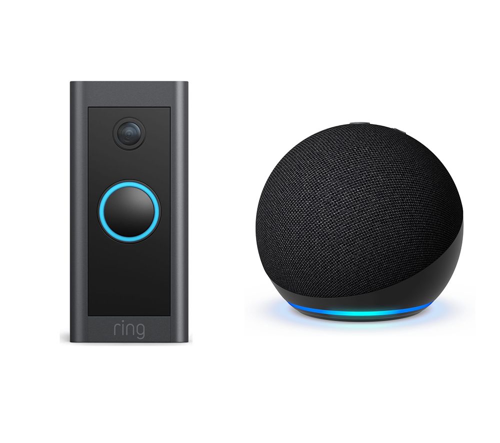 Video Doorbell & Echo Dot (5th Gen) Smart Speaker with Alexa Bundle