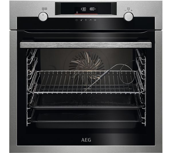 Aeg Series 6000 Steambake Bps356061m Electric Pyrolytic Oven Stainless Steel