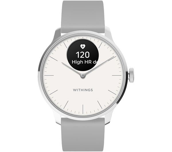Image of WITHINGS ScanWatch Light Hybrid Smart Watch - Pearl White, 37 mm