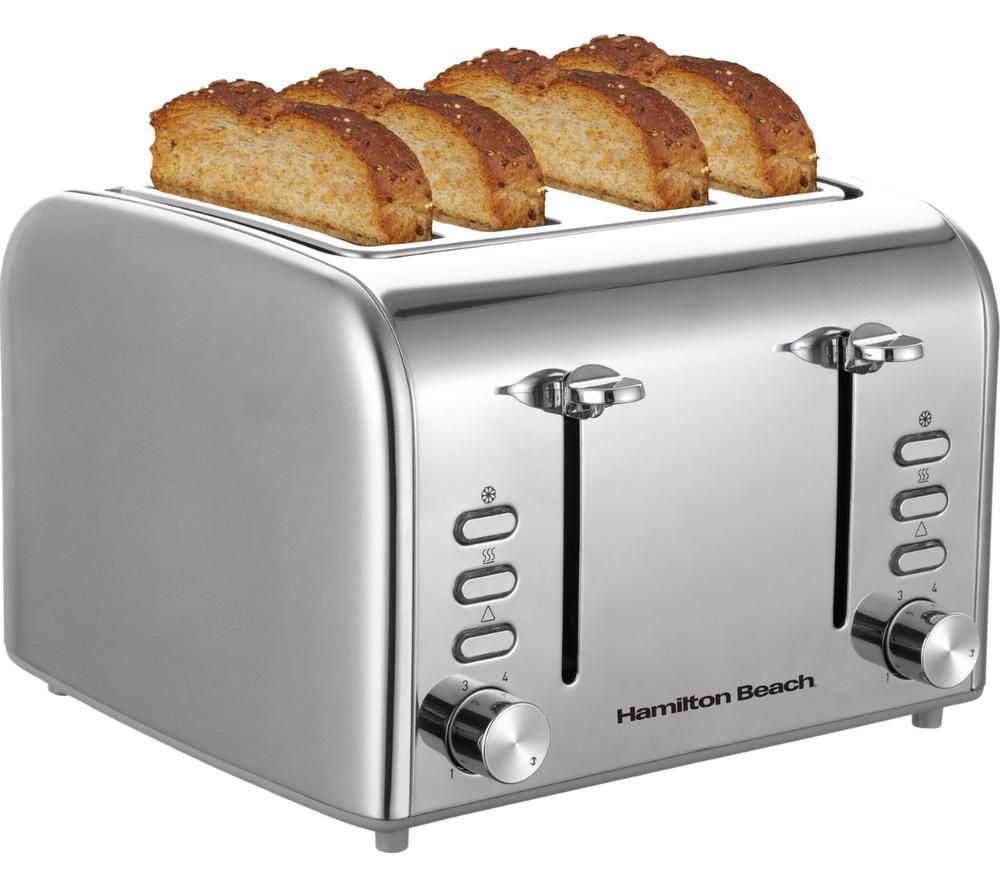 Rise HB5729 4-Slice Toaster - Silver