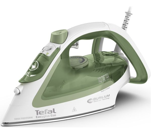Tefal Easygliss Eco Fv5781 Steam Iron White Green