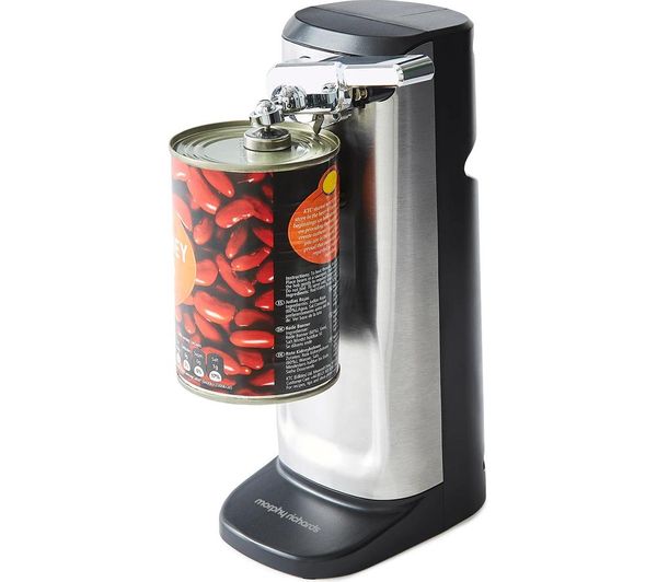 Morphy Richards 3 In 1 Electric Tin Can Opener Silver Black