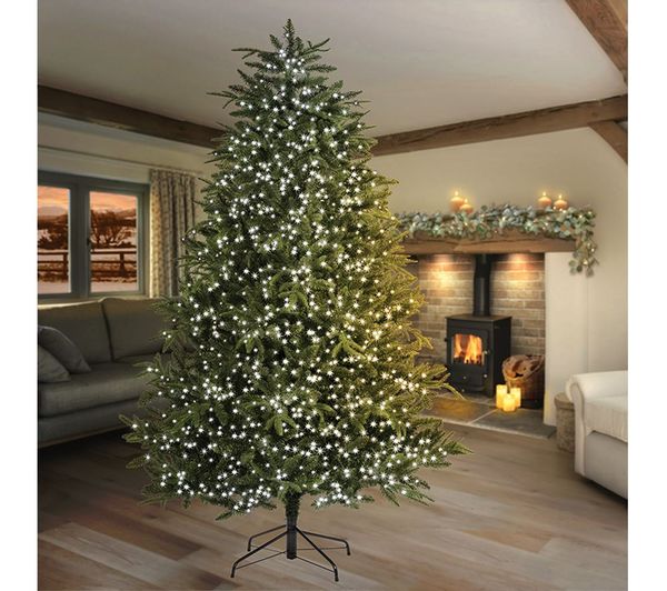 PREMIER TreeBrights 750 White LED String Lights with Timer - 18.7 m ...